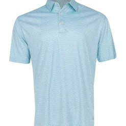 Greg Norman ML75 Recycled Microlux Fin Stripe Shirt Polo Short Sleeve Golf Apparel