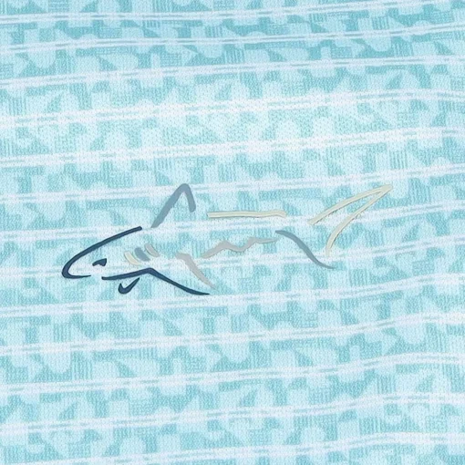 Greg Norman ML75 Recycled Microlux Fin Stripe Shirt Polo Short Sleeve Golf Apparel