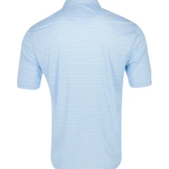 Greg Norman ML75 Recycled Microlux Houndstooth Stripe Shirt Polo Short Sleeve Golf Apparel