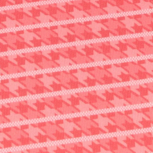 Greg Norman ML75 Recycled Microlux Houndstooth Stripe Shirt Polo Short Sleeve Golf Apparel