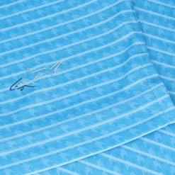 Greg Norman ML75 Recycled Microlux Houndstooth Stripe Shirt Polo Short Sleeve Golf Apparel