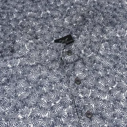 Greg Norman ML75 Recycled Microlux Vine Print Shirt Polo Short Sleeve Golf Apparel