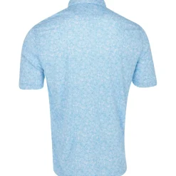 Greg Norman ML75 Recycled Microlux Vine Print Shirt Polo Short Sleeve Golf Apparel