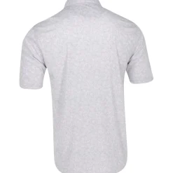 Greg Norman ML75 Recycled Microlux Vine Print Shirt Polo Short Sleeve Golf Apparel