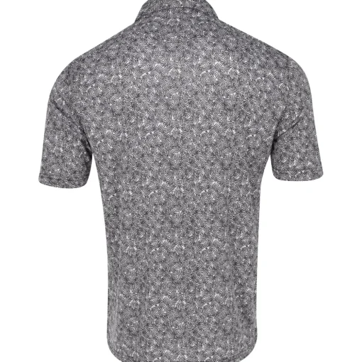 Greg Norman ML75 Recycled Microlux Vine Print Shirt Polo Short Sleeve Golf Apparel