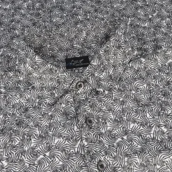 Greg Norman ML75 Recycled Microlux Vine Print Shirt Polo Short Sleeve Golf Apparel