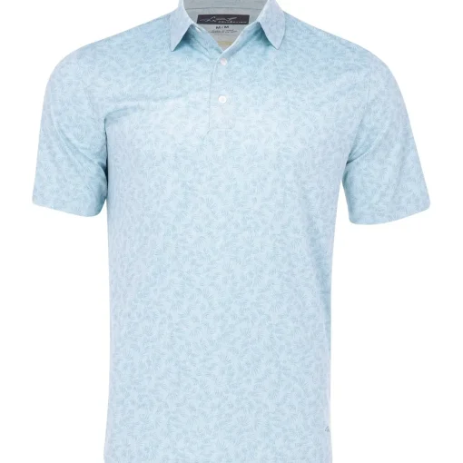 Greg Norman ML75 Recycled Microlux Rye Grass Shirt Polo Short Sleeve Golf Apparel