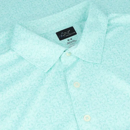 Greg Norman ML75 Recycled Microlux Boomerang Polo Shirt Polo Short Sleeve Golf Apparel