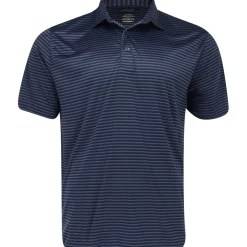 Greg Norman ML75 Recycled Three-Tone Stripe Polo Shirt Polo Short Sleeve Golf Apparel