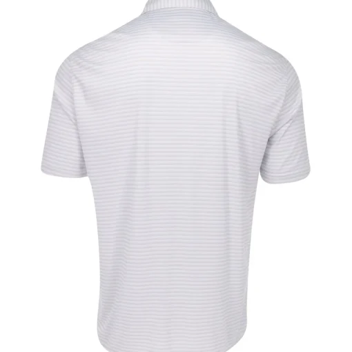 Greg Norman ML75 Recycled Three-Tone Stripe Polo Shirt Polo Short Sleeve Golf Apparel