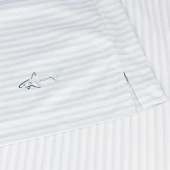 Greg Norman ML75 Recycled Three-Tone Stripe Polo Shirt Polo Short Sleeve Golf Apparel
