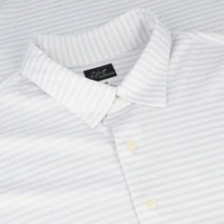 Greg Norman ML75 Recycled Three-Tone Stripe Polo Shirt Polo Short Sleeve Golf Apparel