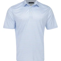 Greg Norman ML75 Recycled Three-Tone Stripe Polo Shirt Polo Short Sleeve Golf Apparel