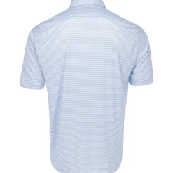 Greg Norman ML75 Recycled Three-Tone Stripe Polo Shirt Polo Short Sleeve Golf Apparel
