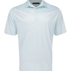 Greg Norman ML75 Recycled Three-Tone Stripe Polo Shirt Polo Short Sleeve Golf Apparel