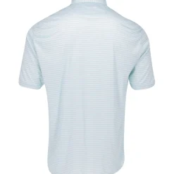 Greg Norman ML75 Recycled Three-Tone Stripe Polo Shirt Polo Short Sleeve Golf Apparel