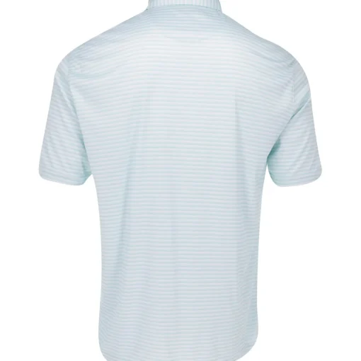Greg Norman ML75 Recycled Three-Tone Stripe Polo Shirt Polo Short Sleeve Golf Apparel