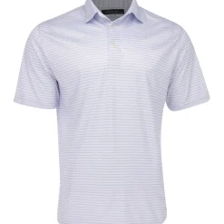Greg Norman ML75 Recycled Three-Tone Stripe Polo Shirt Polo Short Sleeve Golf Apparel