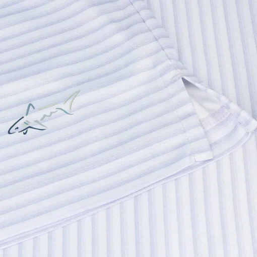 Greg Norman ML75 Recycled Three-Tone Stripe Polo Shirt Polo Short Sleeve Golf Apparel