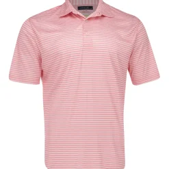 Greg Norman ML75 Recycled Three-Tone Stripe Polo Shirt Polo Short Sleeve Golf Apparel