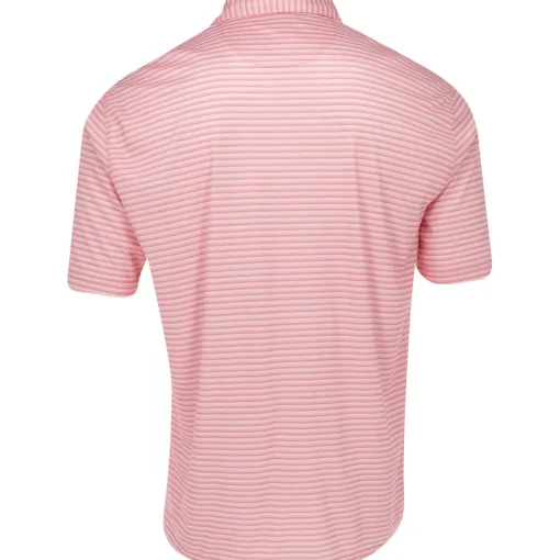 Greg Norman ML75 Recycled Three-Tone Stripe Polo Shirt Polo Short Sleeve Golf Apparel