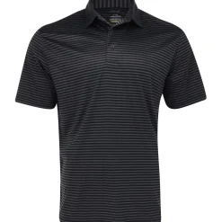 Greg Norman ML75 Recycled Three-Tone Stripe Polo Shirt Polo Short Sleeve Golf Apparel
