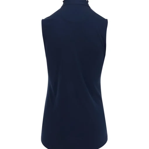 Greg Norman ML75 Ruffle Collar Sleeveless Shirt Polo Short Sleeve Golf Apparel