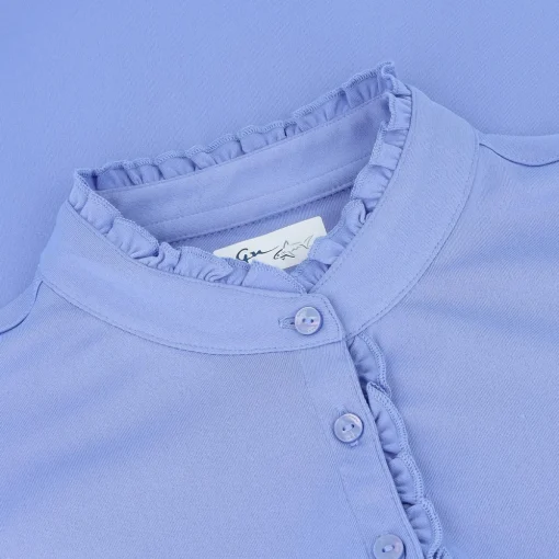 Greg Norman ML75 Ruffle Collar Sleeveless Shirt Polo Short Sleeve Golf Apparel