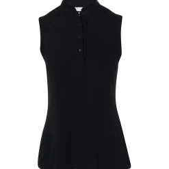 Greg Norman ML75 Ruffle Collar Sleeveless Shirt Polo Short Sleeve Golf Apparel