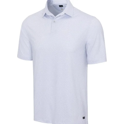 Greg Norman ML75 Shark Tooth Stretch Shirt Polo Short Sleeve Golf Apparel