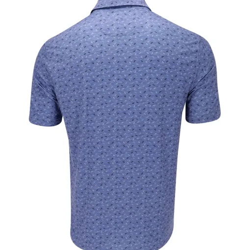 Greg Norman ML75 Stream Shirt Polo Short Sleeve Golf Apparel