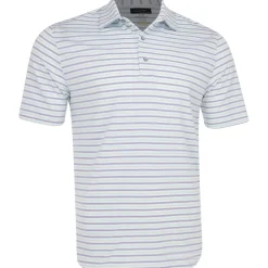 Greg Norman ML75 STRETCH Days Off Stripe Shirt Polo Short Sleeve Golf Apparel
