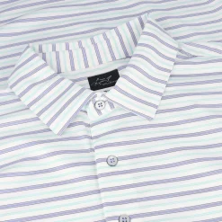 Greg Norman ML75 STRETCH Days Off Stripe Shirt Polo Short Sleeve Golf Apparel
