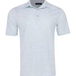 Greg Norman ML75 STRETCH Days Off Stripe Shirt Polo Short Sleeve Golf Apparel