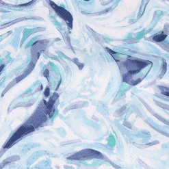 Greg Norman ML75 Stretch Ocean Marble Print Shirt Polo Short Sleeve Golf Apparel
