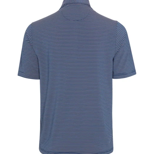 Greg Norman ML75 Stretch Season Stripe Shirt Polo Short Sleeve Golf Apparel