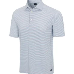 Greg Norman ML75 Stretch Season Stripe Shirt Polo Short Sleeve Golf Apparel