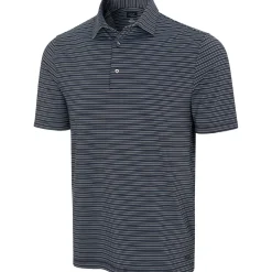 Greg Norman ML75 Stretch Season Stripe Shirt Polo Short Sleeve Golf Apparel