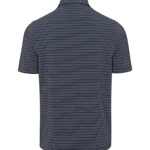 Greg Norman ML75 Stretch Season Stripe Shirt Polo Short Sleeve Golf Apparel