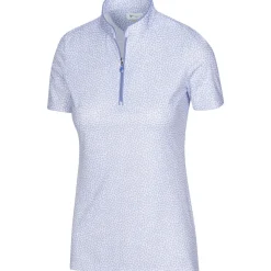 Greg Norman ML75 Umbrella Print Shirt Polo Short Sleeve Golf Apparel