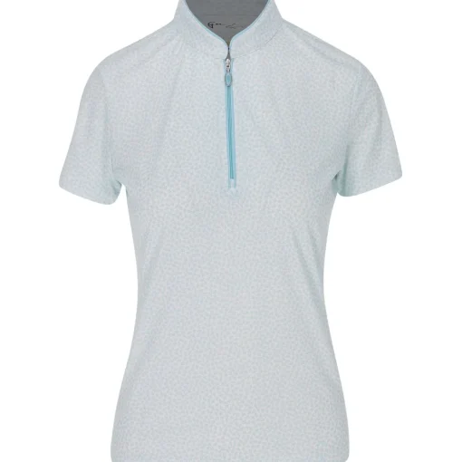 Greg Norman ML75 Umbrella Print Shirt Polo Short Sleeve Golf Apparel