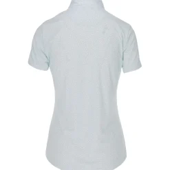 Greg Norman ML75 Umbrella Print Shirt Polo Short Sleeve Golf Apparel