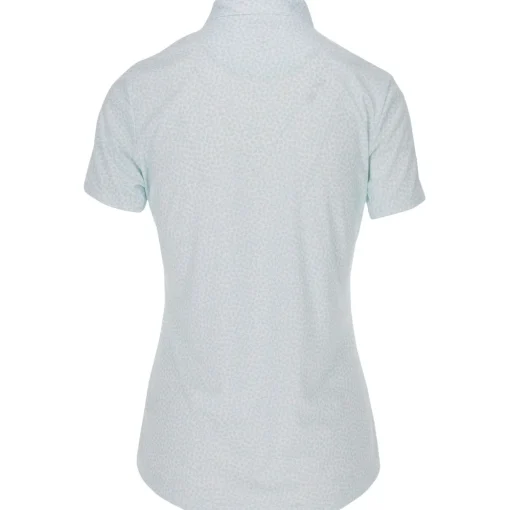 Greg Norman ML75 Umbrella Print Shirt Polo Short Sleeve Golf Apparel