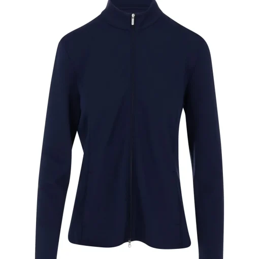 Greg Norman Ottoman Rib Full-Zip Outerwear Jacket Golf Apparel