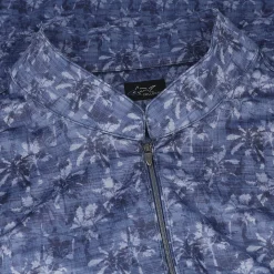 Greg Norman Palm Stamp Outerwear 1/4 Zip Golf Apparel