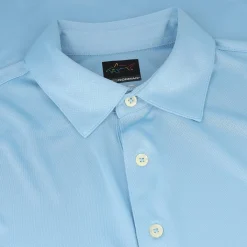 Greg Norman ProTek ML75 Microlux Embossed Shirt Polo Short Sleeve Golf Apparel