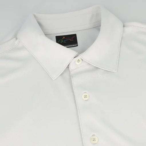 Greg Norman ProTek ML75 Microlux Embossed Shirt Polo Short Sleeve Golf Apparel