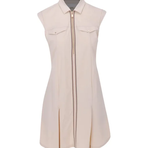 Greg Norman Ranger 1/2 Zip Sleeveless Dress Polo Short Sleeve Golf Apparel