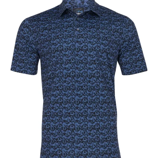 Greg Norman Ripple ML75 Shirt Polo Short Sleeve Golf Apparel