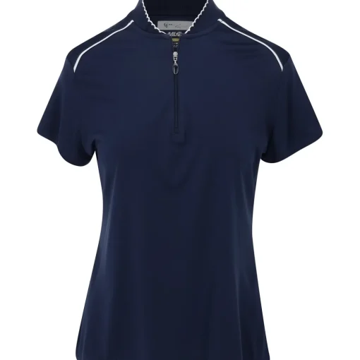 Greg Norman Scallop Collar Shirt Polo Short Sleeve Golf Apparel